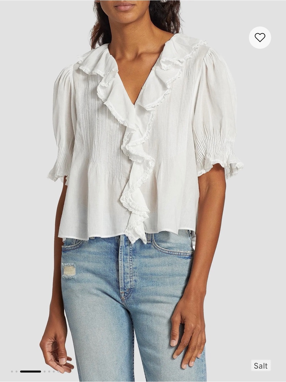 Doen Henri Ruffled Top Size Medium - Picture 3 of 10